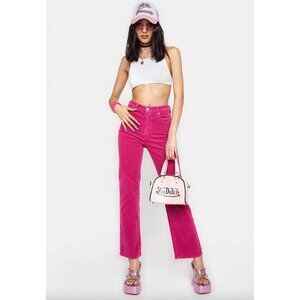 ROLLA'S Original Straight Magenta Corduroy Pants Womens Size 29